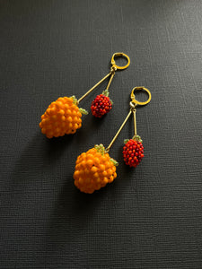 Salmonberry Earrings 3185