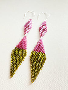 Clementine Beaded  Drop Earrings C2