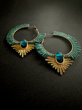 Load image into Gallery viewer, Beaded Hoop Earrings 3625
