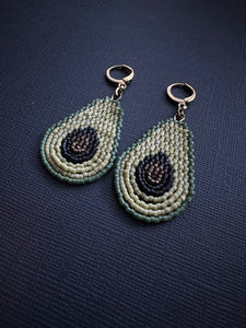 Avocado Drop Earrings 3711