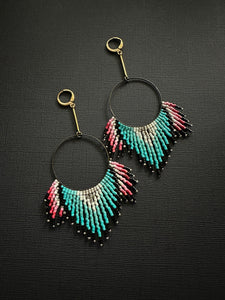 Beaded Fringe/Drop/Hoop Earrings 3733