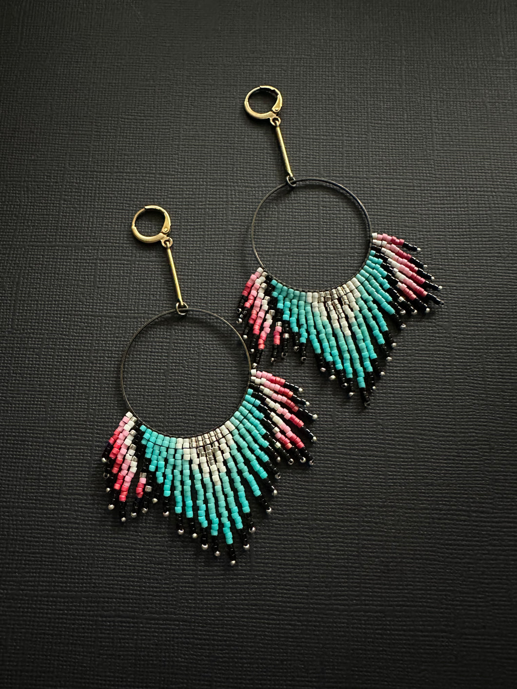 Beaded Fringe/Drop/Hoop Earrings 3733