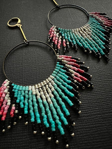 Beaded Fringe/Drop/Hoop Earrings 3733