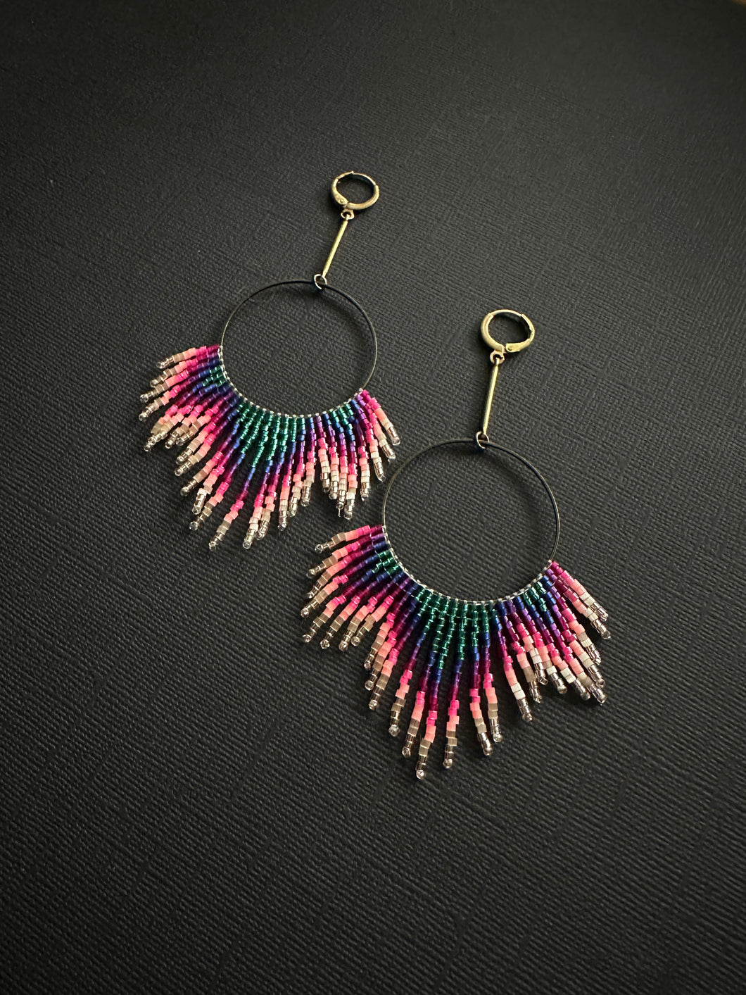 Beaded Fringe/Drop/Hoop Earrings 3734