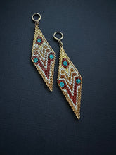 Load image into Gallery viewer, Beaded Drop Earrings 3749
