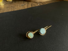 Load image into Gallery viewer, Brass + Bead Drop Earrings 3557
