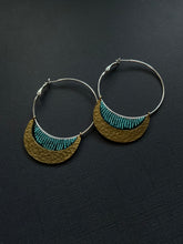 Load image into Gallery viewer, Beaded Hoop Earrings 3675
